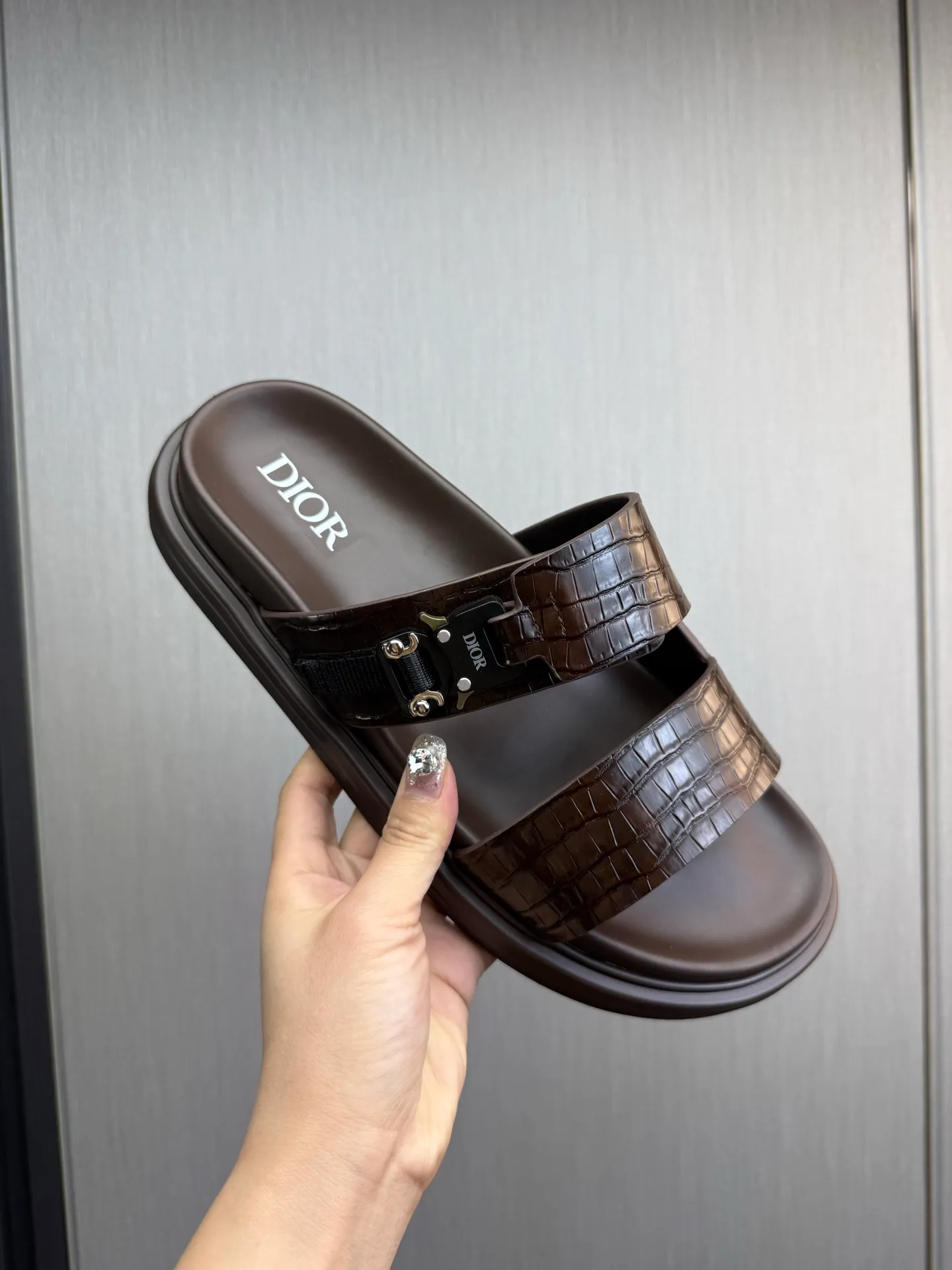Men's shoes 300💰 Dior. Men's slippers🩴 Official website 1:1 production 38-45 size 45 46 🉑️Customized original material shipped✅